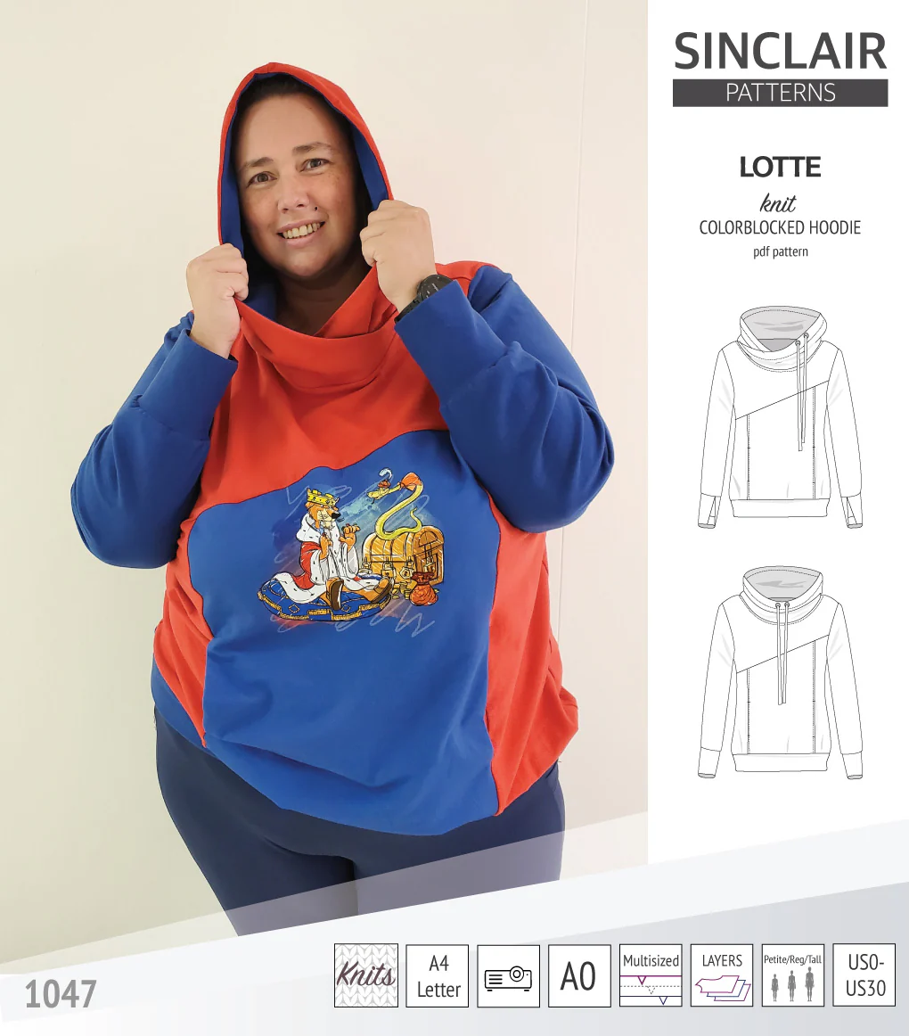 Lotte colorblocked hoodie for women (PDF) - Image 28