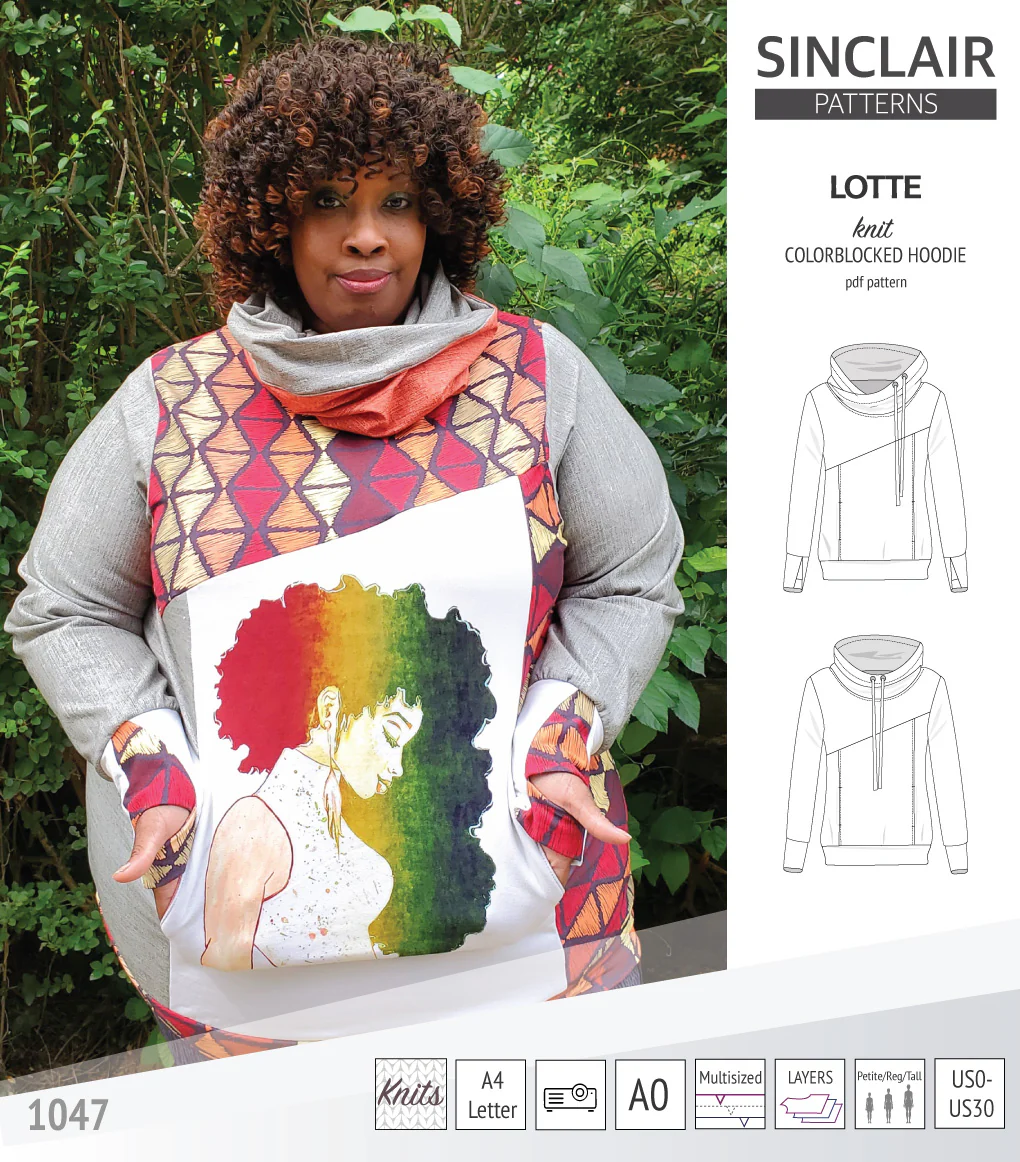 Lotte colorblocked hoodie for women (PDF) - Image 3