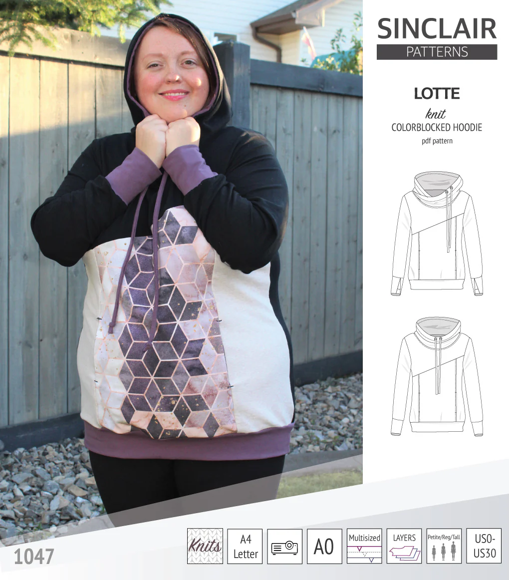 Lotte colorblocked hoodie for women (PDF) - Image 31