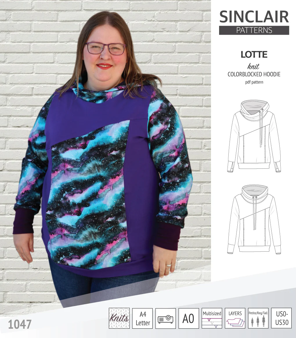 Lotte colorblocked hoodie for women (PDF) - Image 32