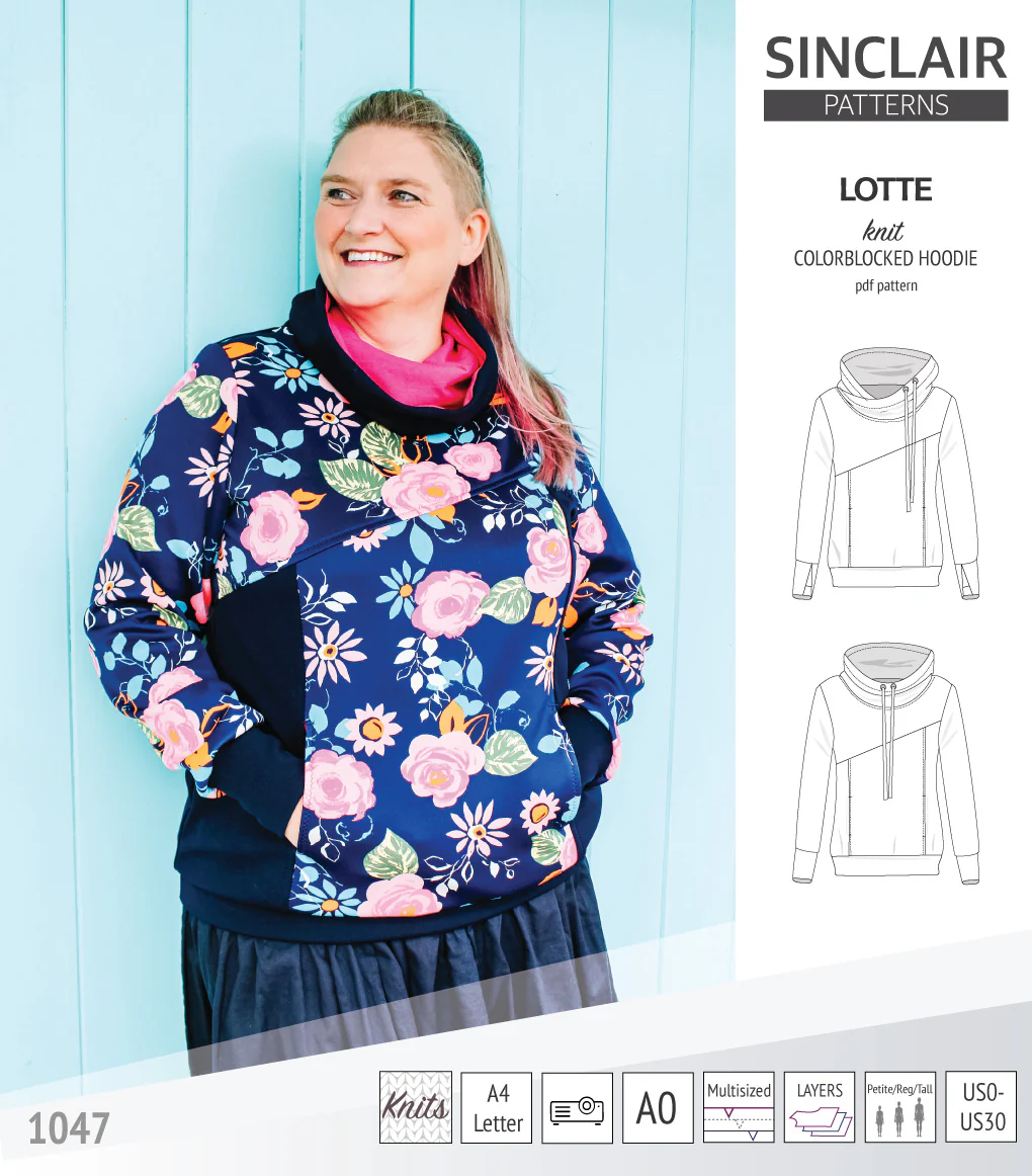 Lotte colorblocked hoodie for women (PDF) - Image 33