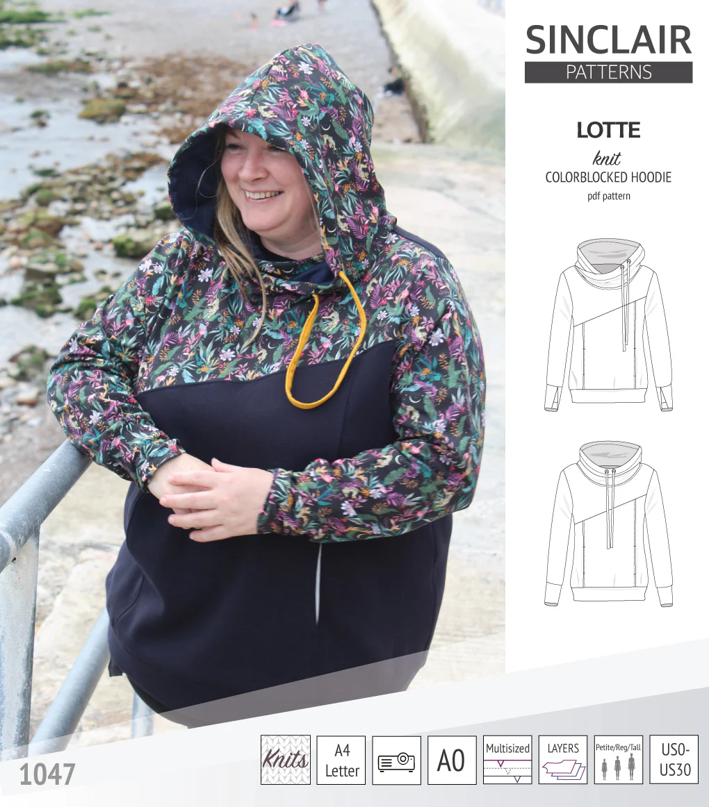 Lotte colorblocked hoodie for women (PDF) - Image 34