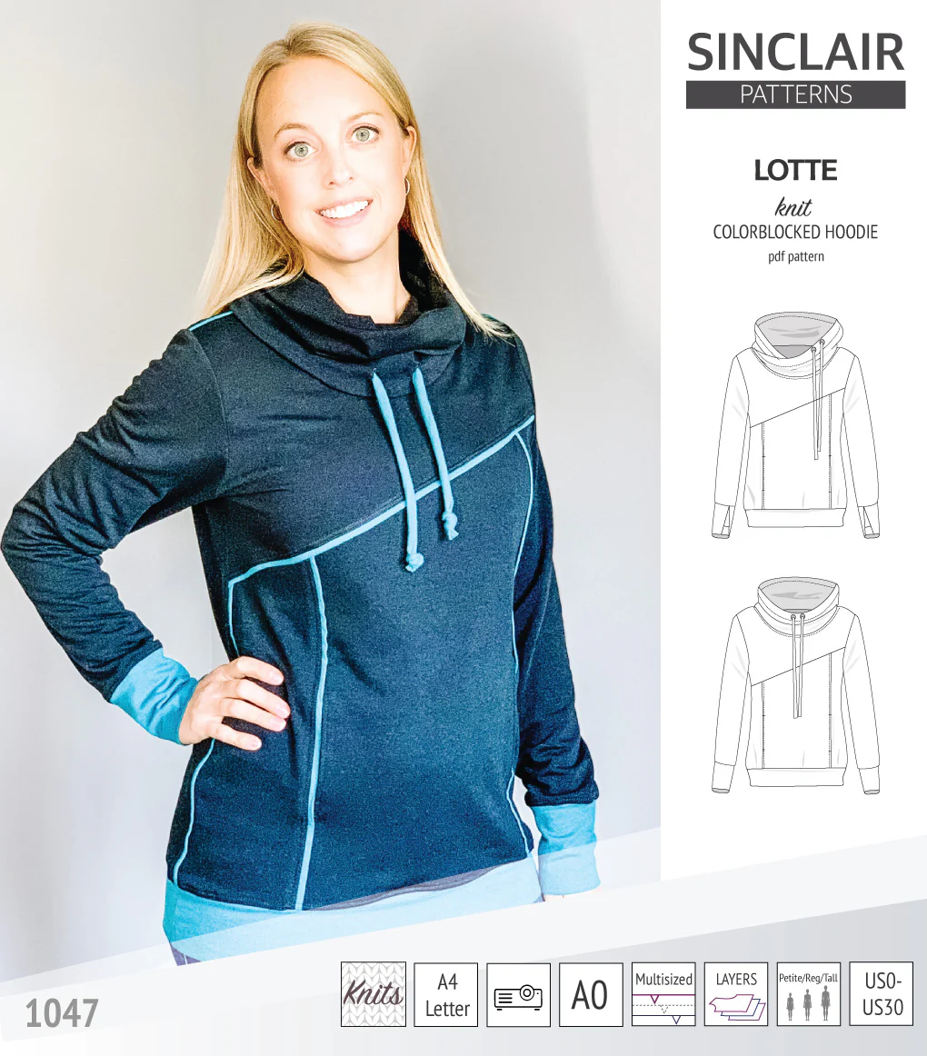 Lotte colorblocked hoodie for women (PDF) - Image 35