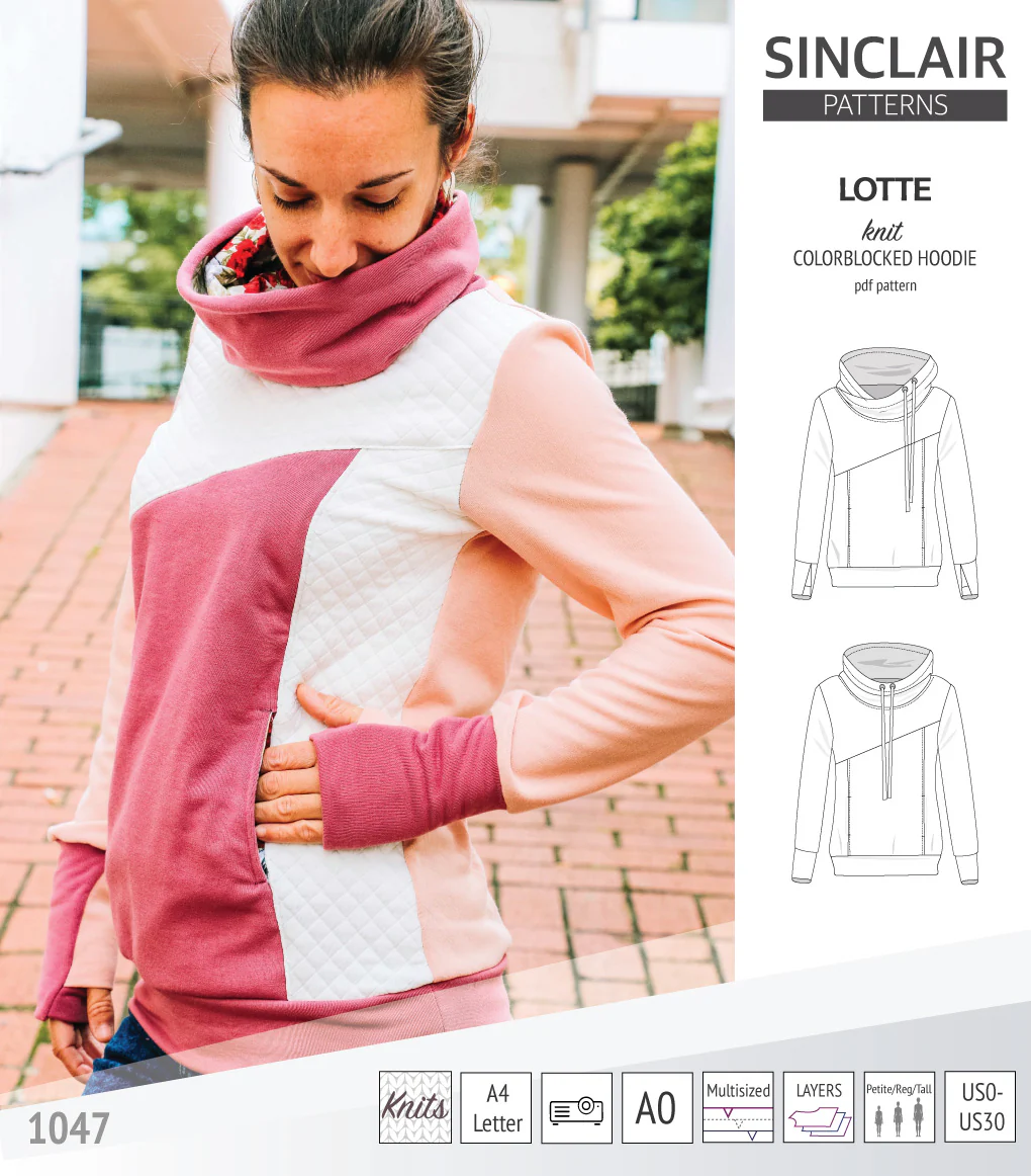 Lotte colorblocked hoodie for women (PDF) - Image 36