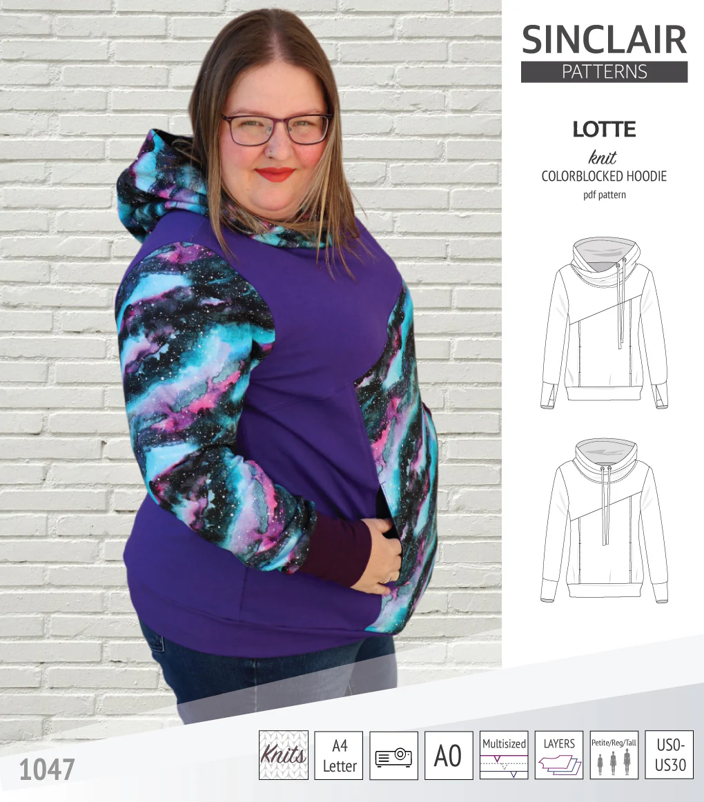 Lotte colorblocked hoodie for women (PDF) - Image 37
