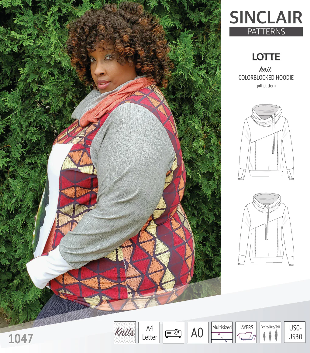 Lotte colorblocked hoodie for women (PDF) - Image 4