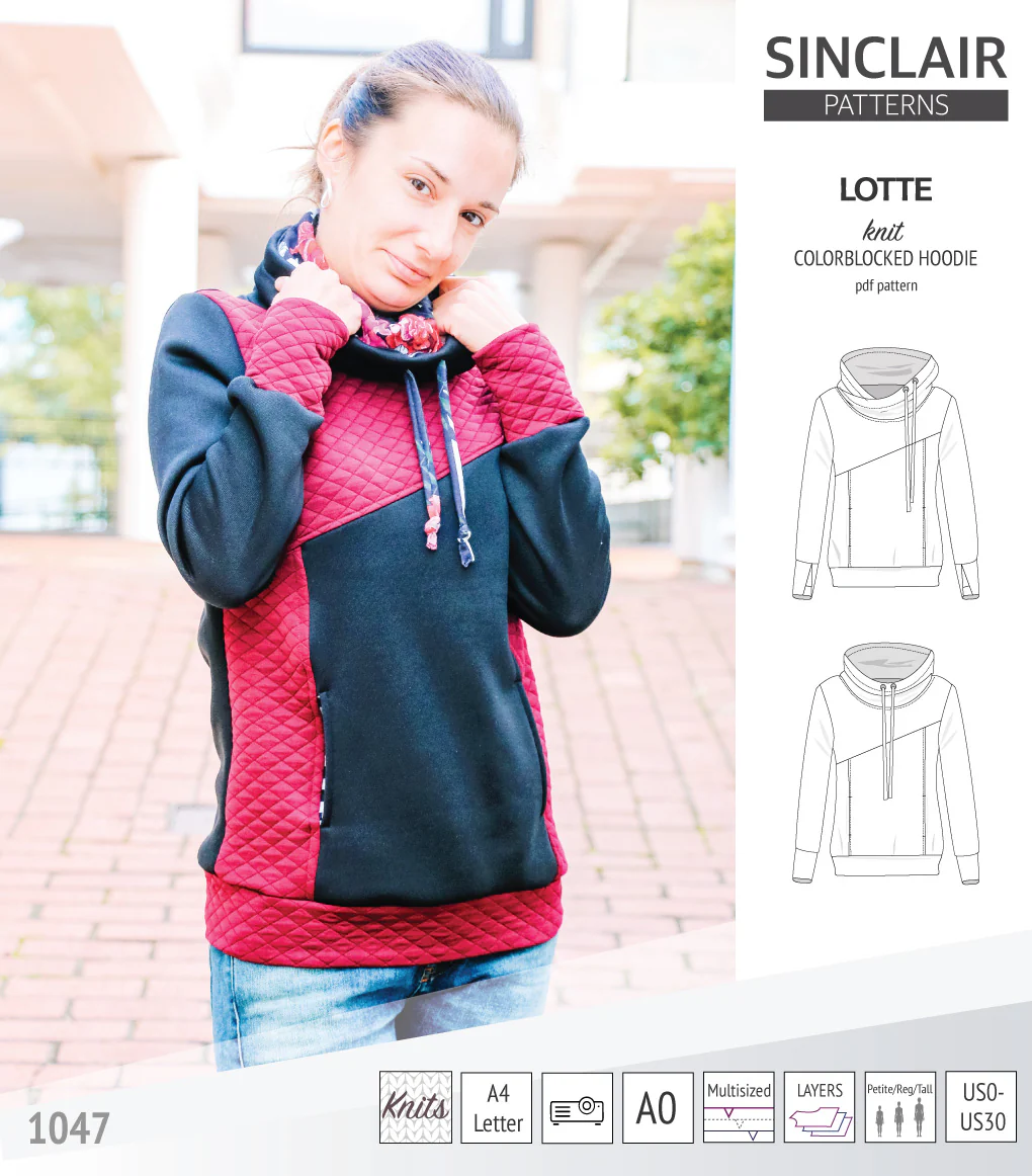 Lotte colorblocked hoodie for women (PDF) - Image 41