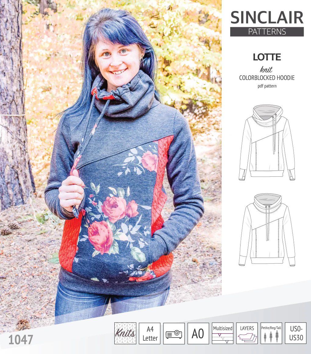 Lotte colorblocked hoodie for women (PDF) - Image 43