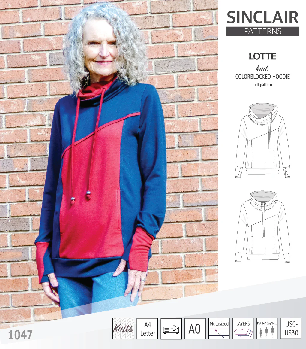 Lotte colorblocked hoodie for women (PDF) - Image 45