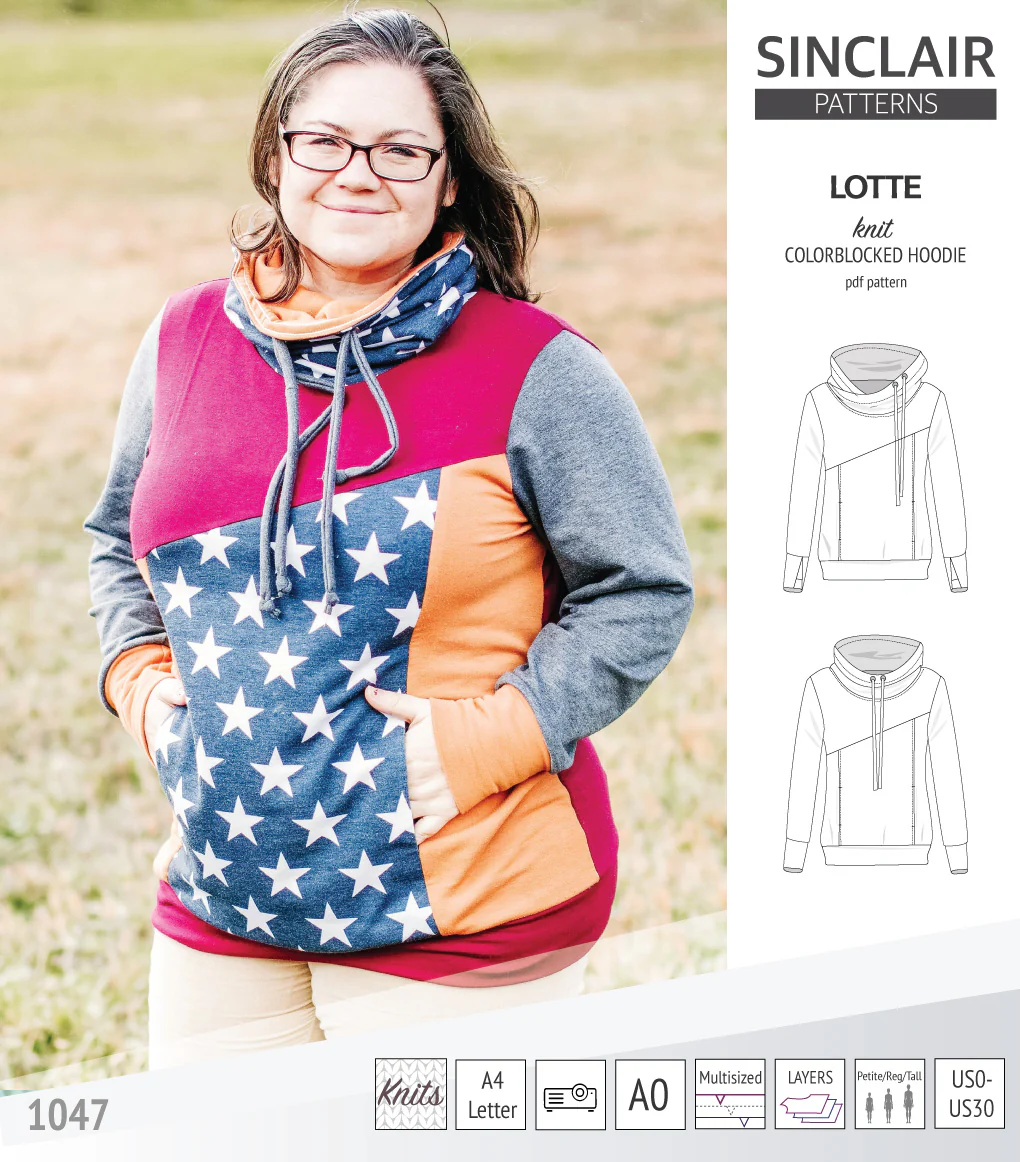 Lotte colorblocked hoodie for women (PDF) - Image 46