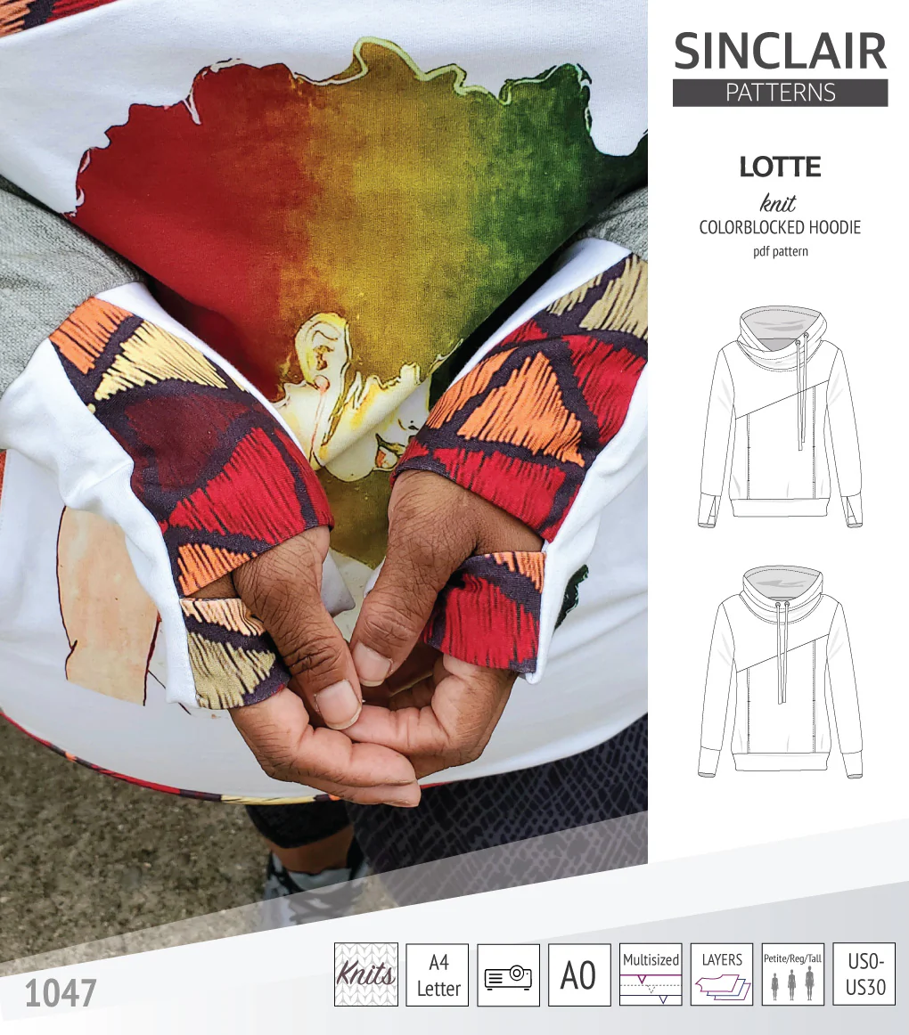 Lotte colorblocked hoodie for women (PDF) - Image 5