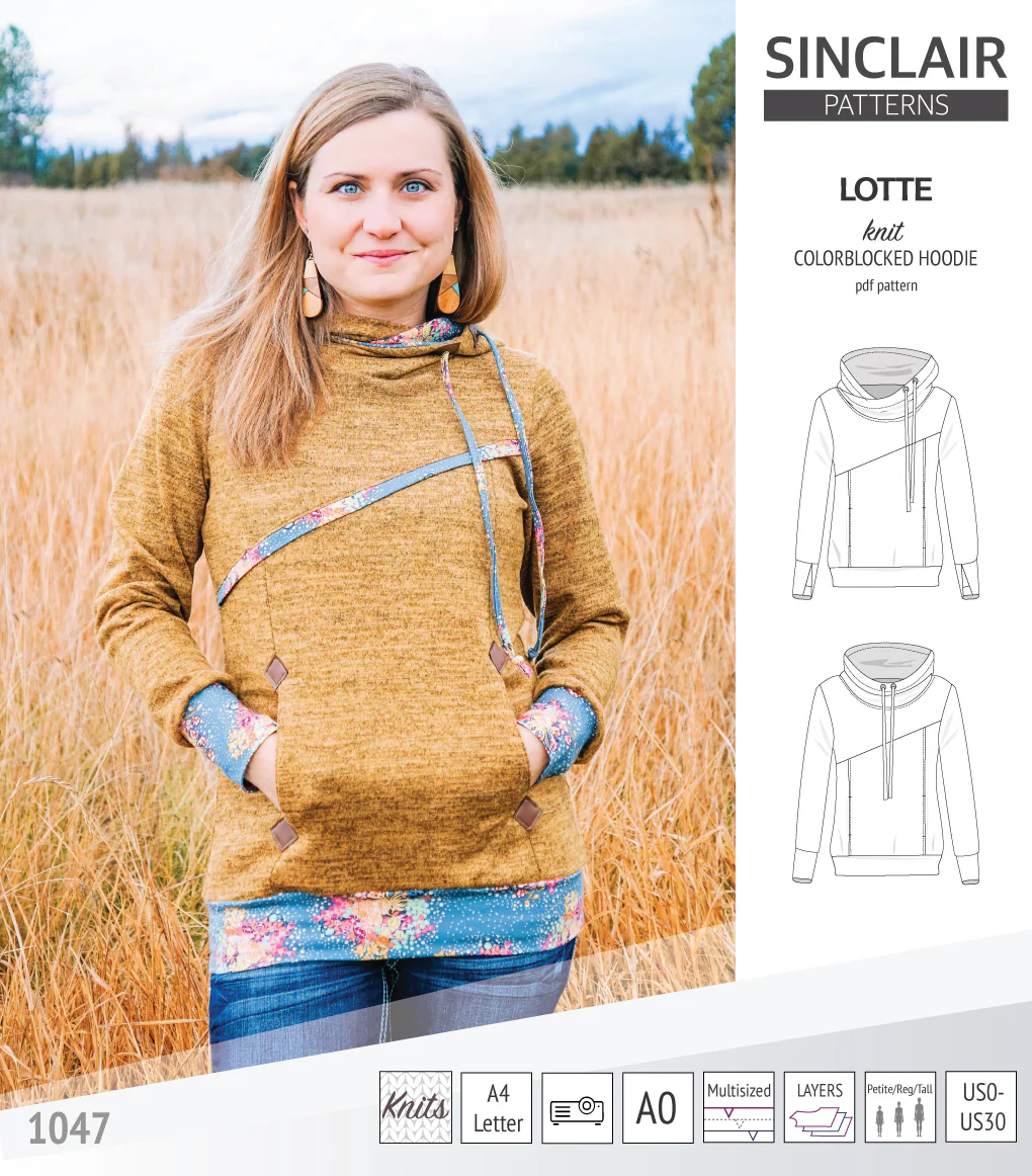Lotte colorblocked hoodie for women (PDF) - Image 6