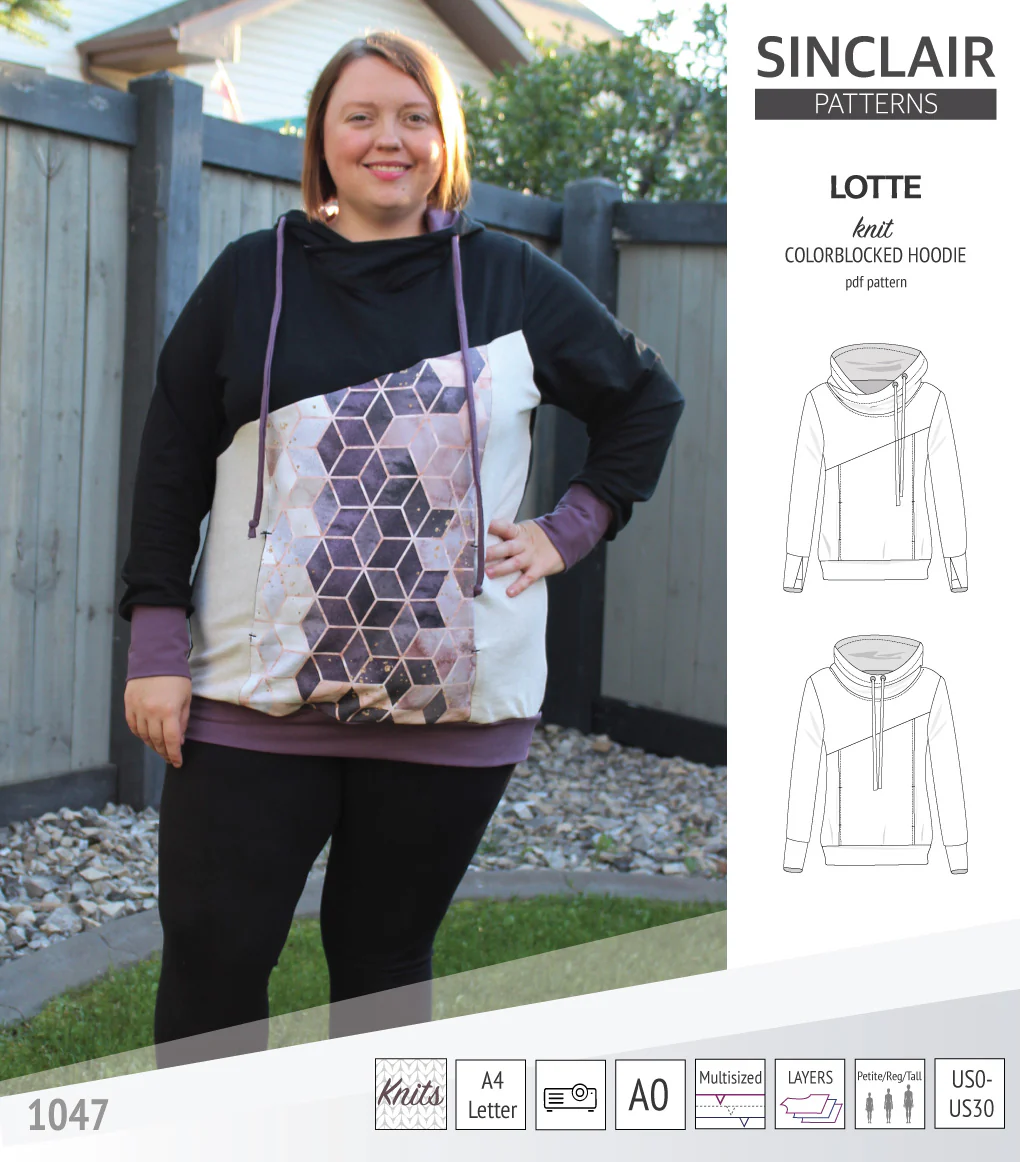 Lotte colorblocked hoodie for women (PDF) - Image 7