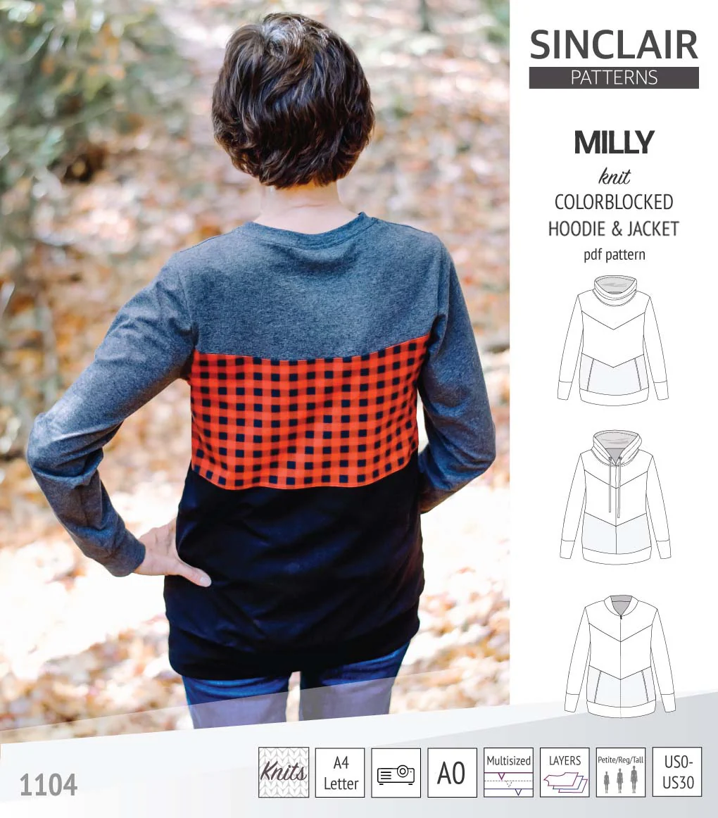 Milly colorblocked hoodie and zip up jacket (PDF) - Image 15