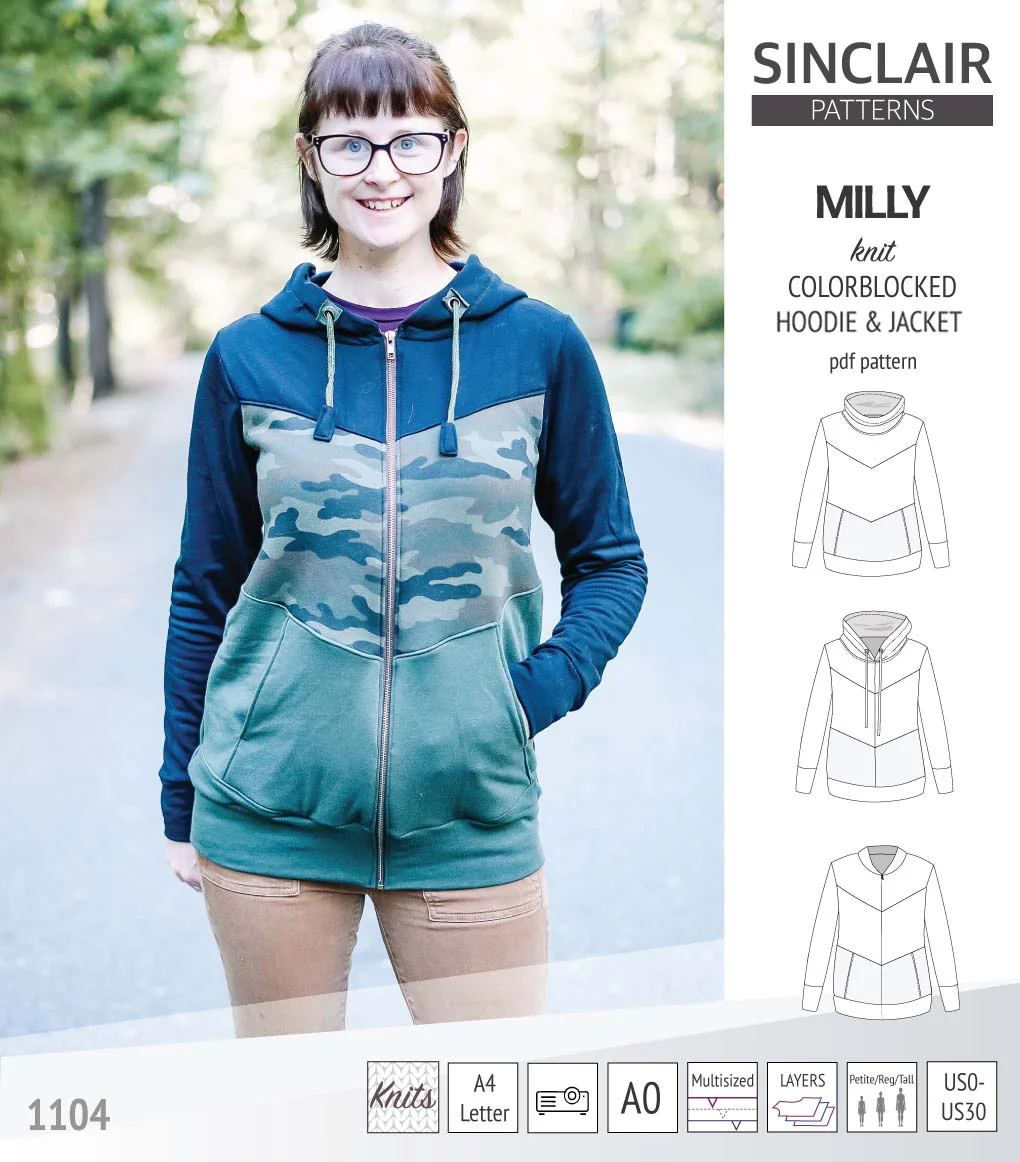 Milly colorblocked hoodie and zip up jacket (PDF) - Image 29
