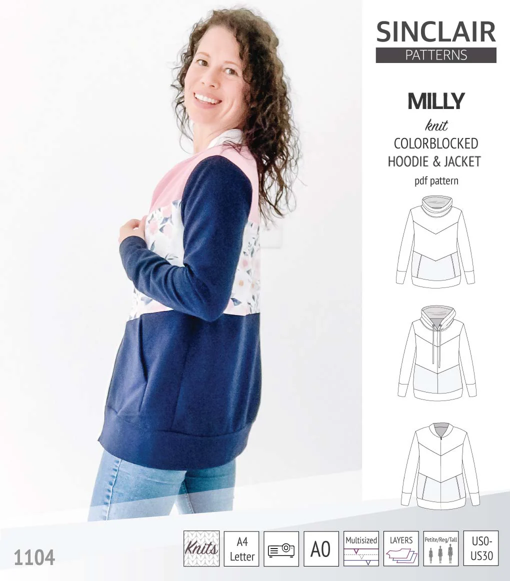 Milly colorblocked hoodie and zip up jacket (PDF) - Image 35