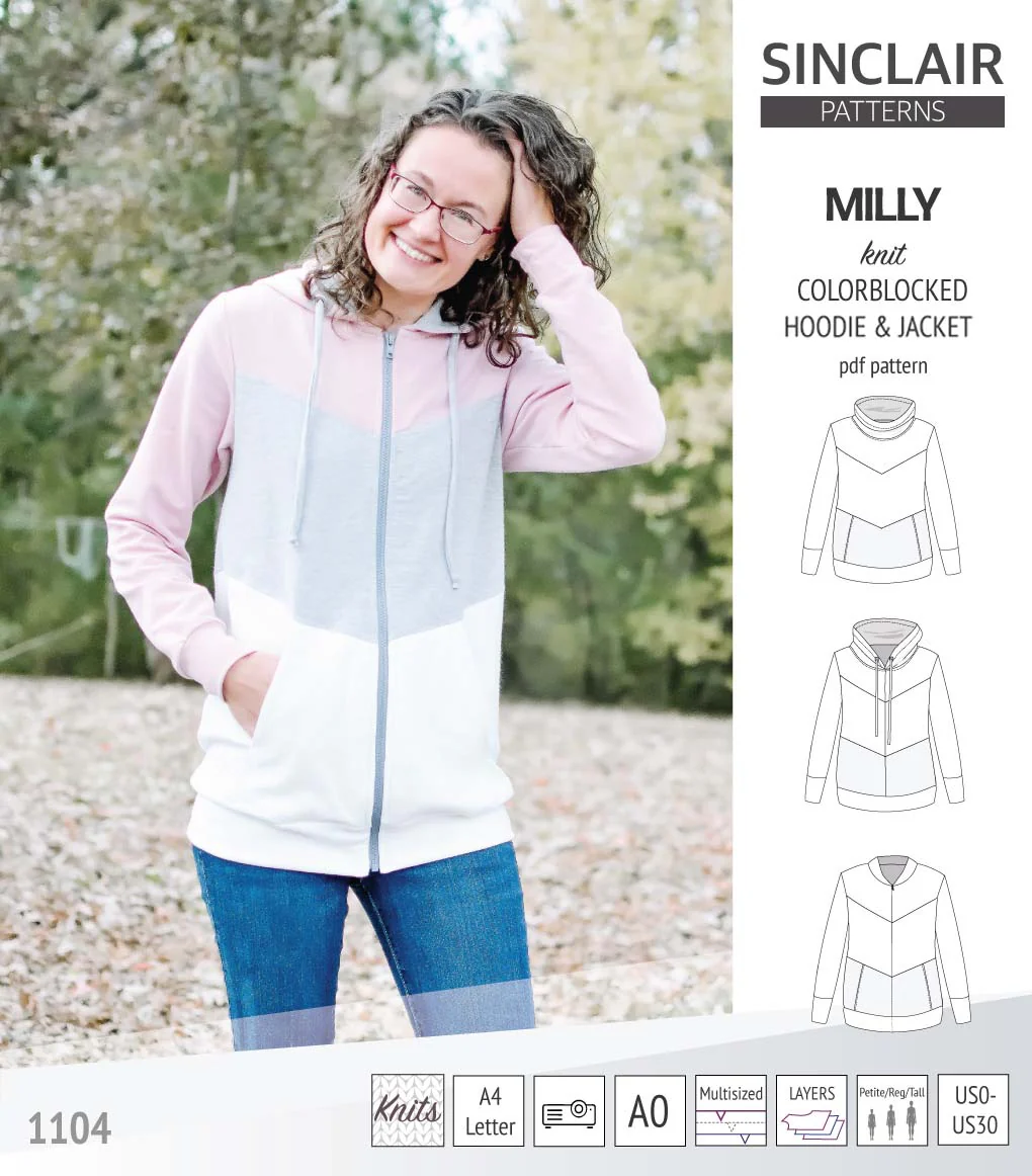 Milly colorblocked hoodie and zip up jacket (PDF) - Image 39