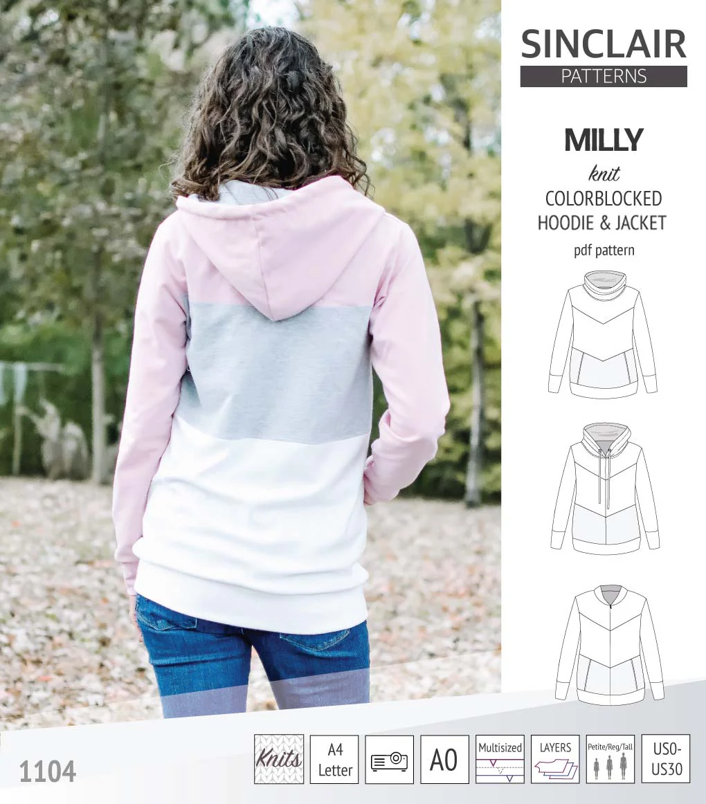 Milly colorblocked hoodie and zip up jacket (PDF) - Image 40