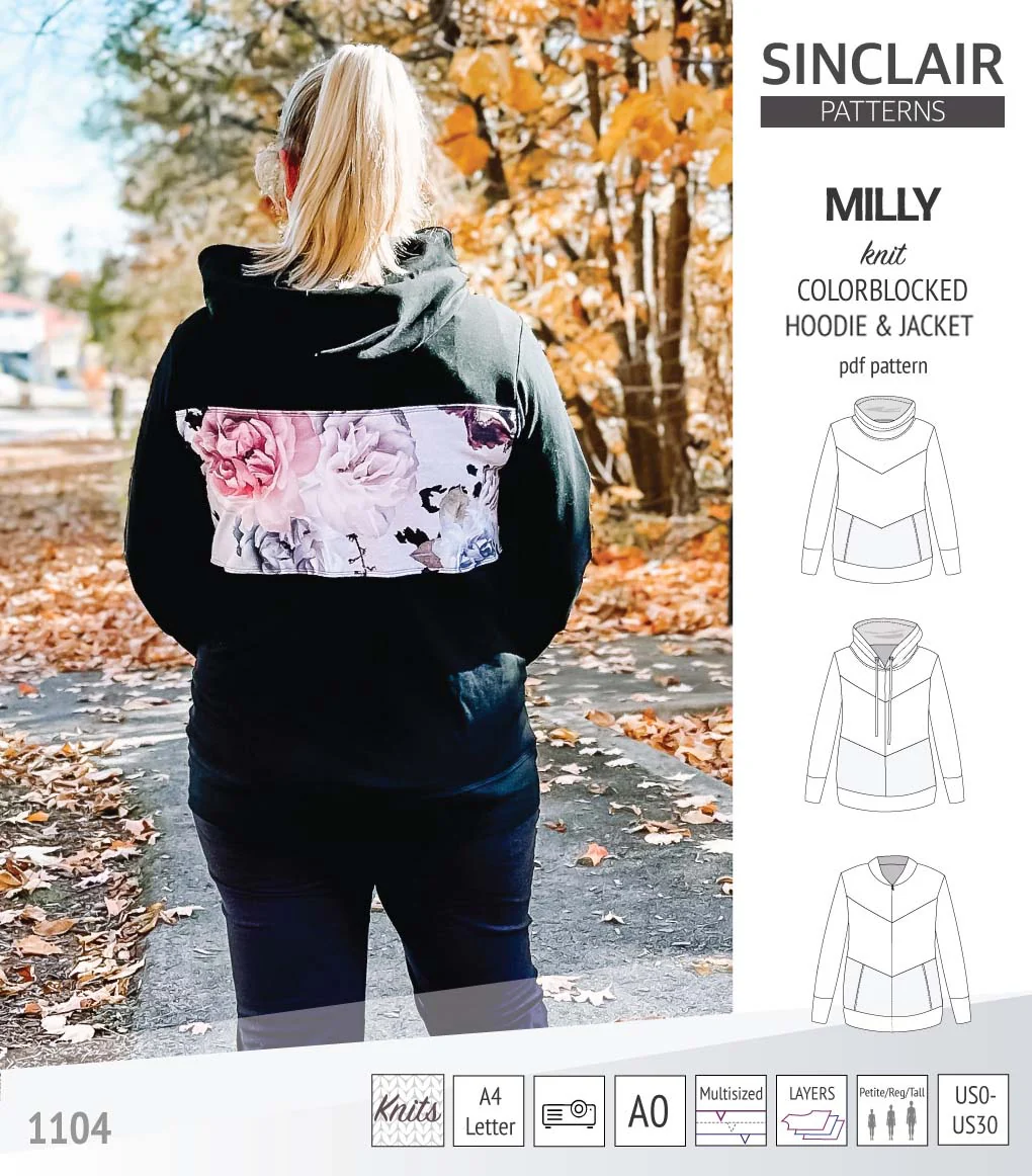 Milly colorblocked hoodie and zip up jacket (PDF) - Image 51