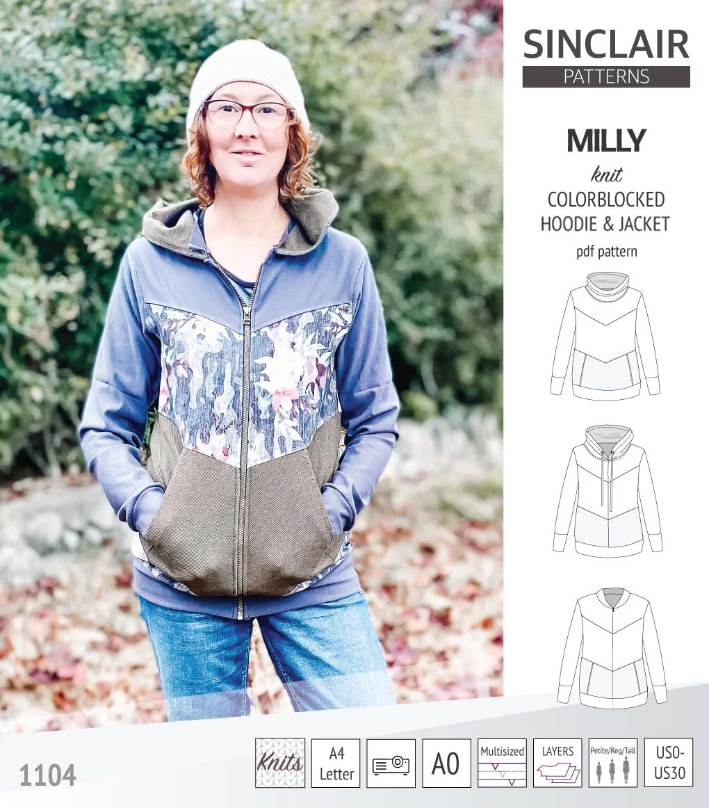 Milly colorblocked hoodie and zip up jacket (PDF) - Image 55