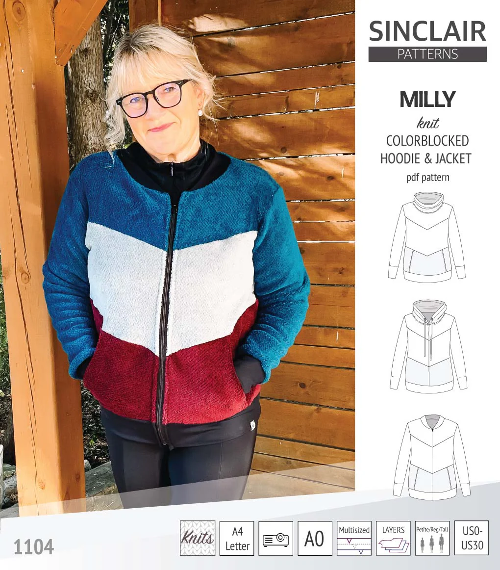 Milly colorblocked hoodie and zip up jacket (PDF) - Image 56