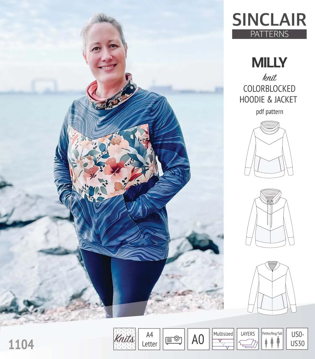 Milly colorblocked hoodie and zip up jacket (PDF) - Image 57