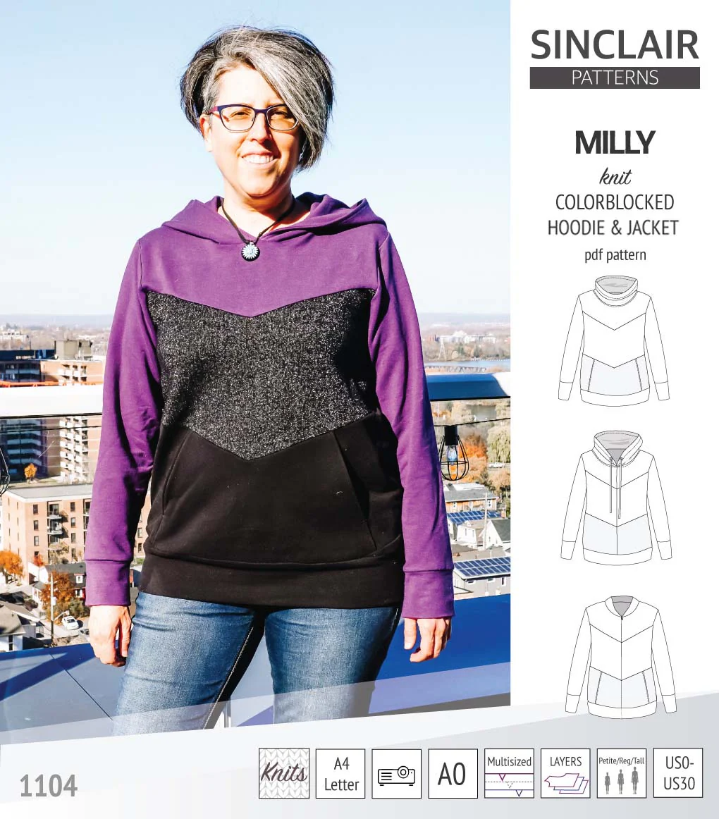 Milly colorblocked hoodie and zip up jacket (PDF) - Image 58