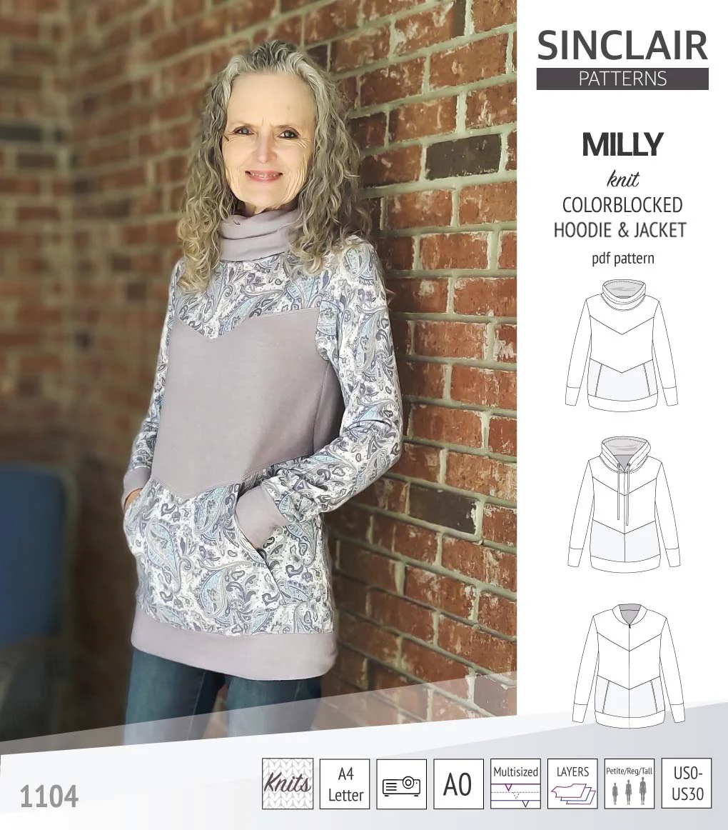 Milly colorblocked hoodie and zip up jacket (PDF) - Image 61