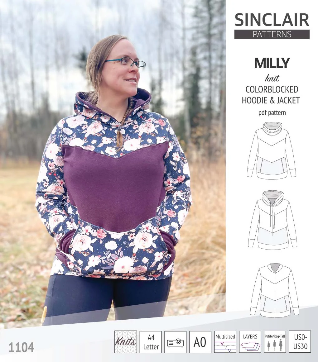 Milly colorblocked hoodie and zip up jacket (PDF) - Image 63