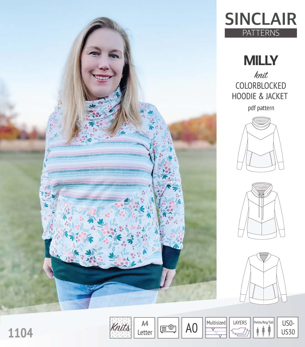 Milly colorblocked hoodie and zip up jacket (PDF) - Image 64