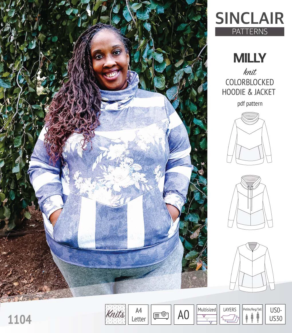 Milly colorblocked hoodie and zip up jacket (PDF) - Image 67