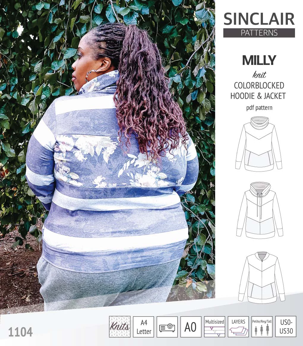 Milly colorblocked hoodie and zip up jacket (PDF) - Image 68