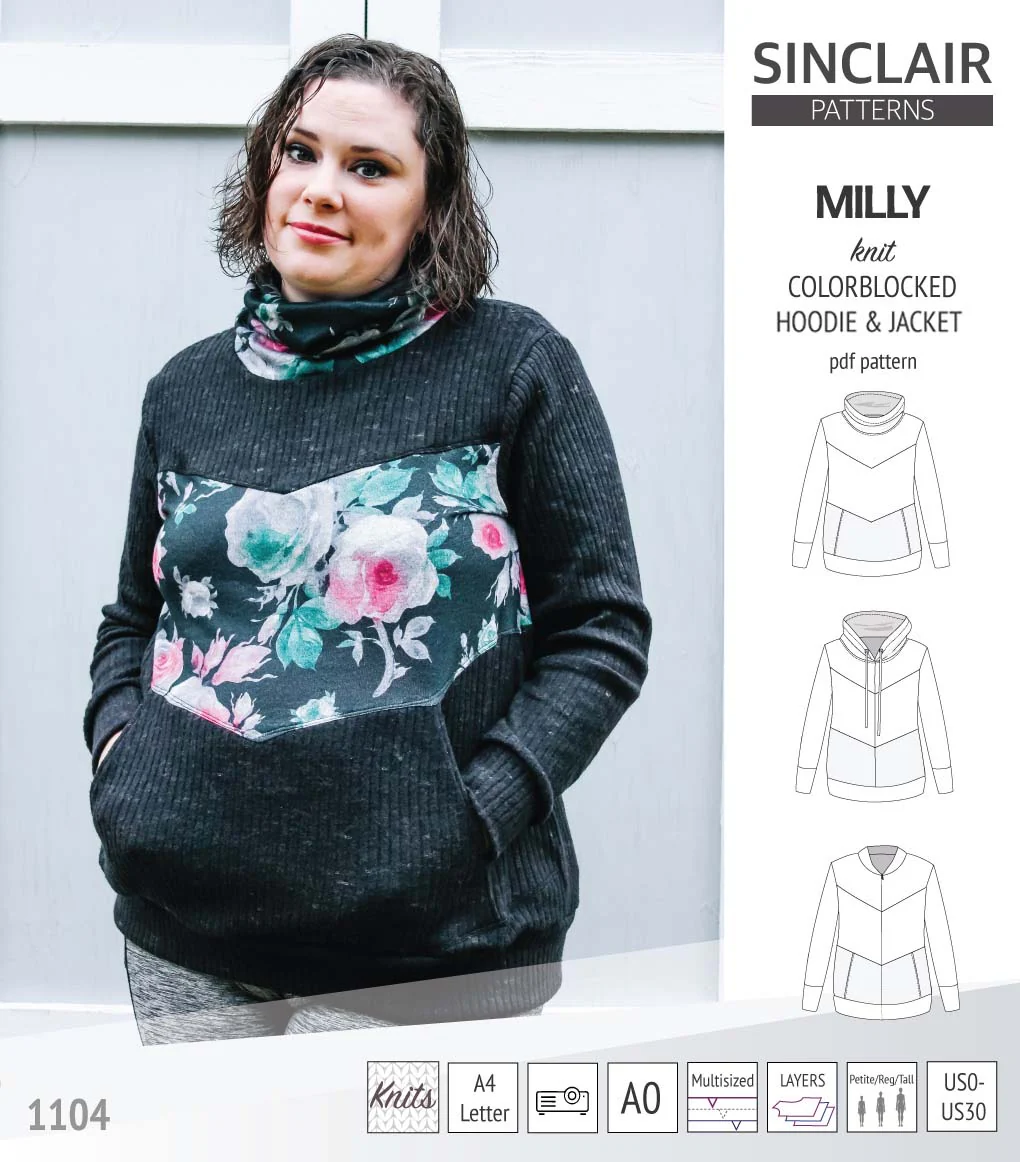 Milly colorblocked hoodie and zip up jacket (PDF) - Image 72