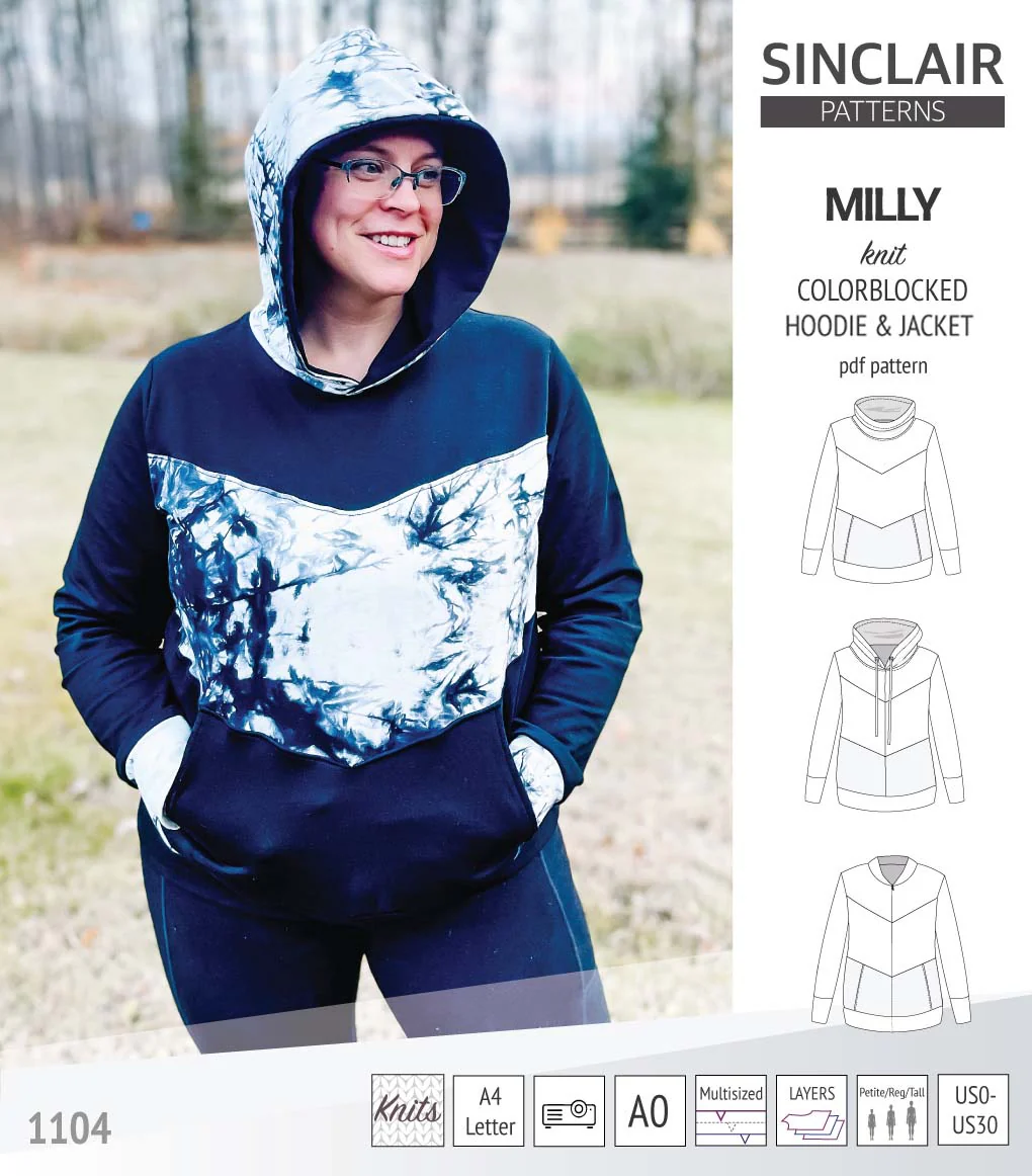 Milly colorblocked hoodie and zip up jacket (PDF) - Image 73