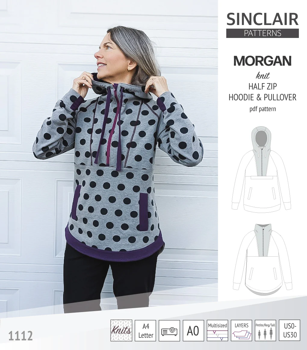 Morgan half zip pullover and hoodie (PDF) - Image 12