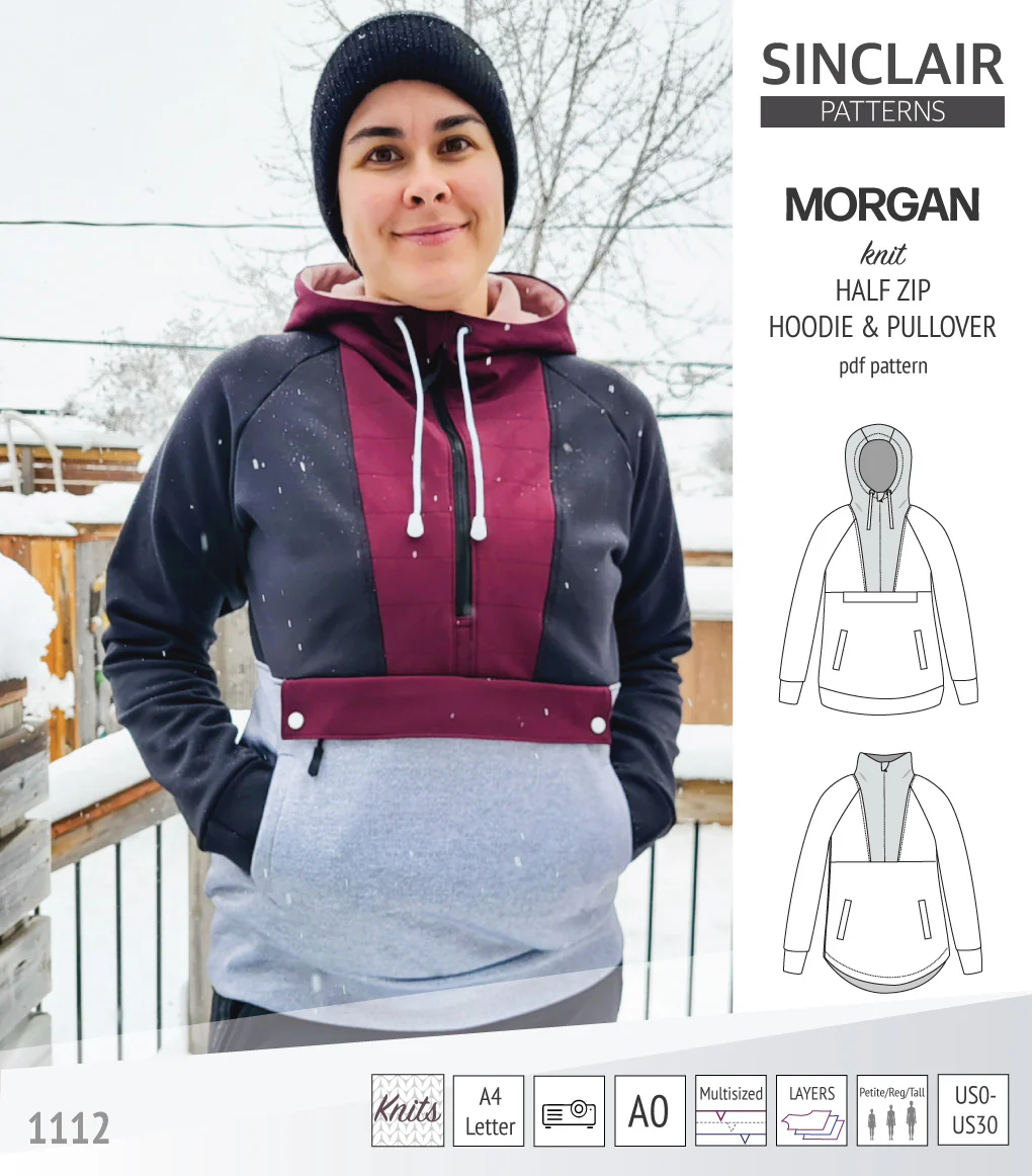 Morgan half zip pullover and hoodie (PDF) - Image 14