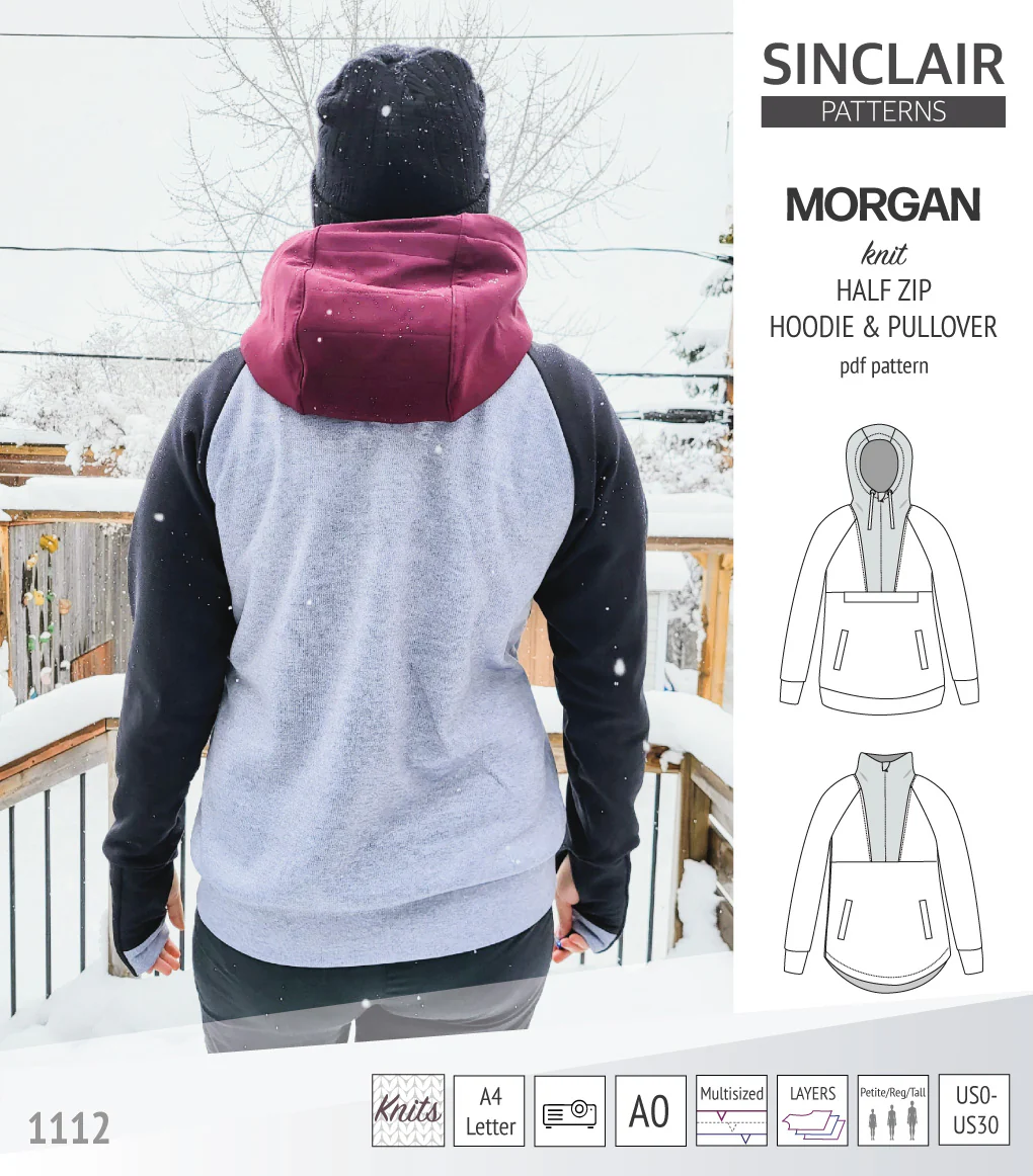 Morgan half zip pullover and hoodie (PDF) - Image 15
