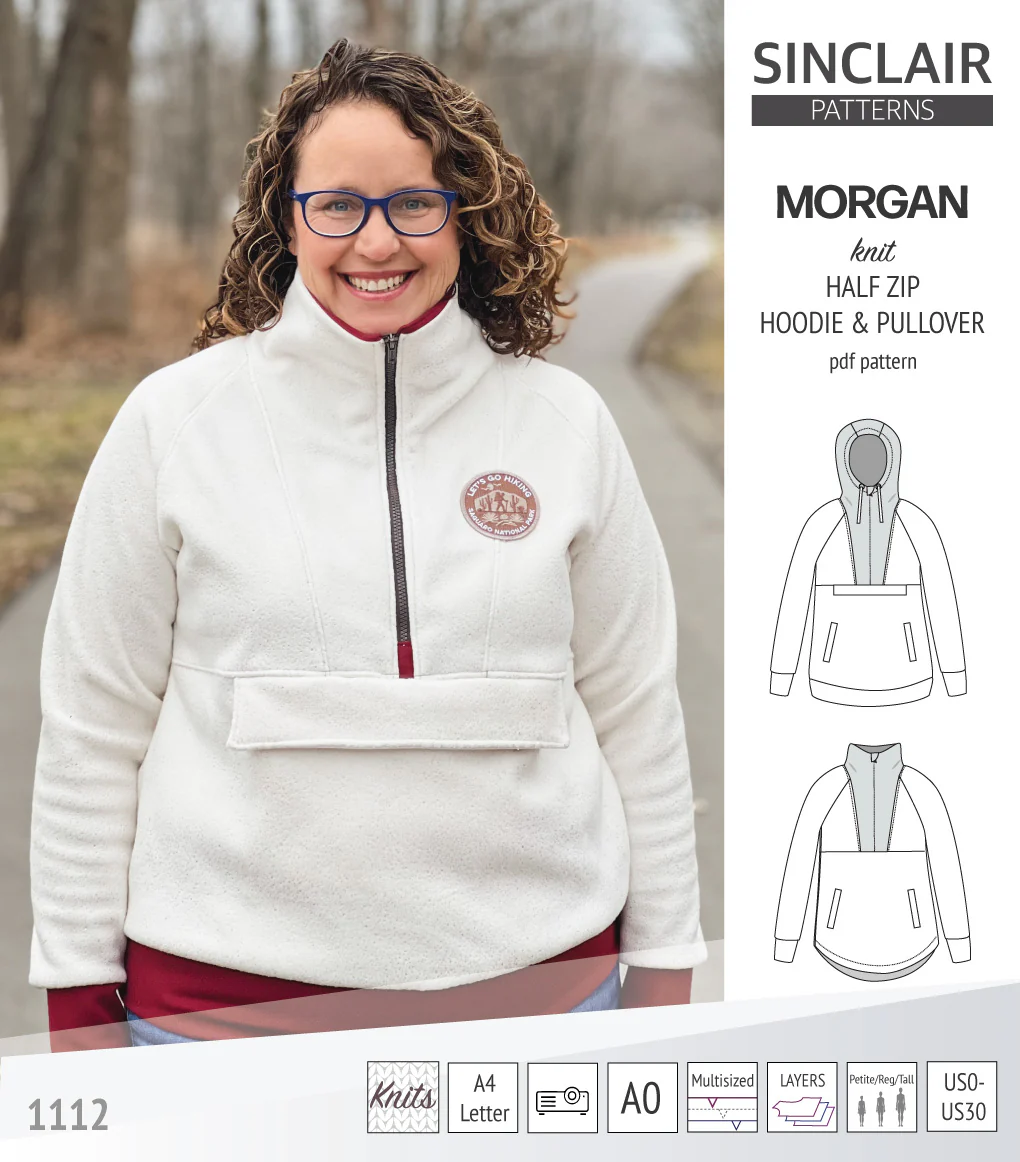 Morgan half zip pullover and hoodie (PDF) - Image 16