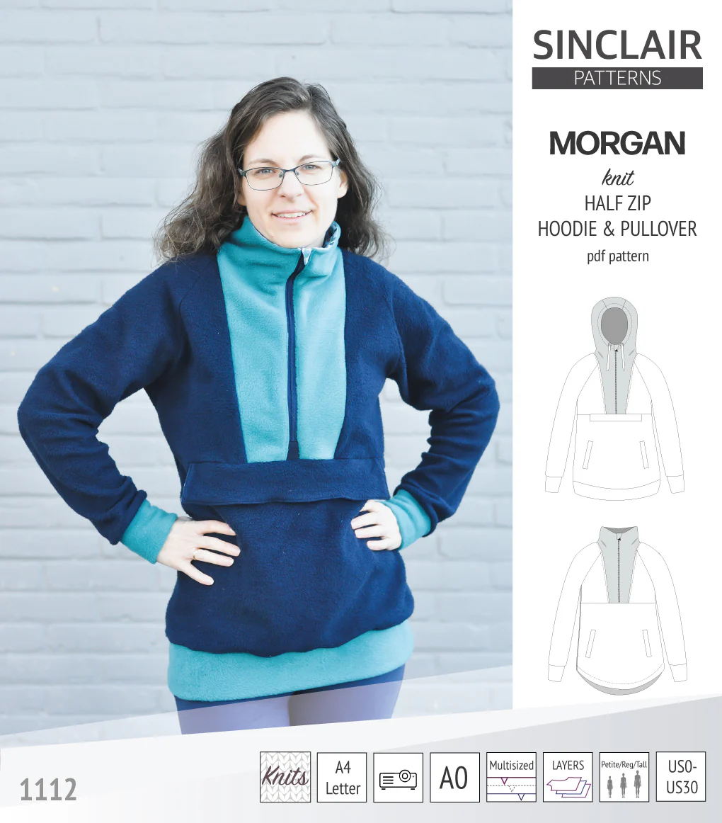 Morgan half zip pullover and hoodie (PDF) - Image 18