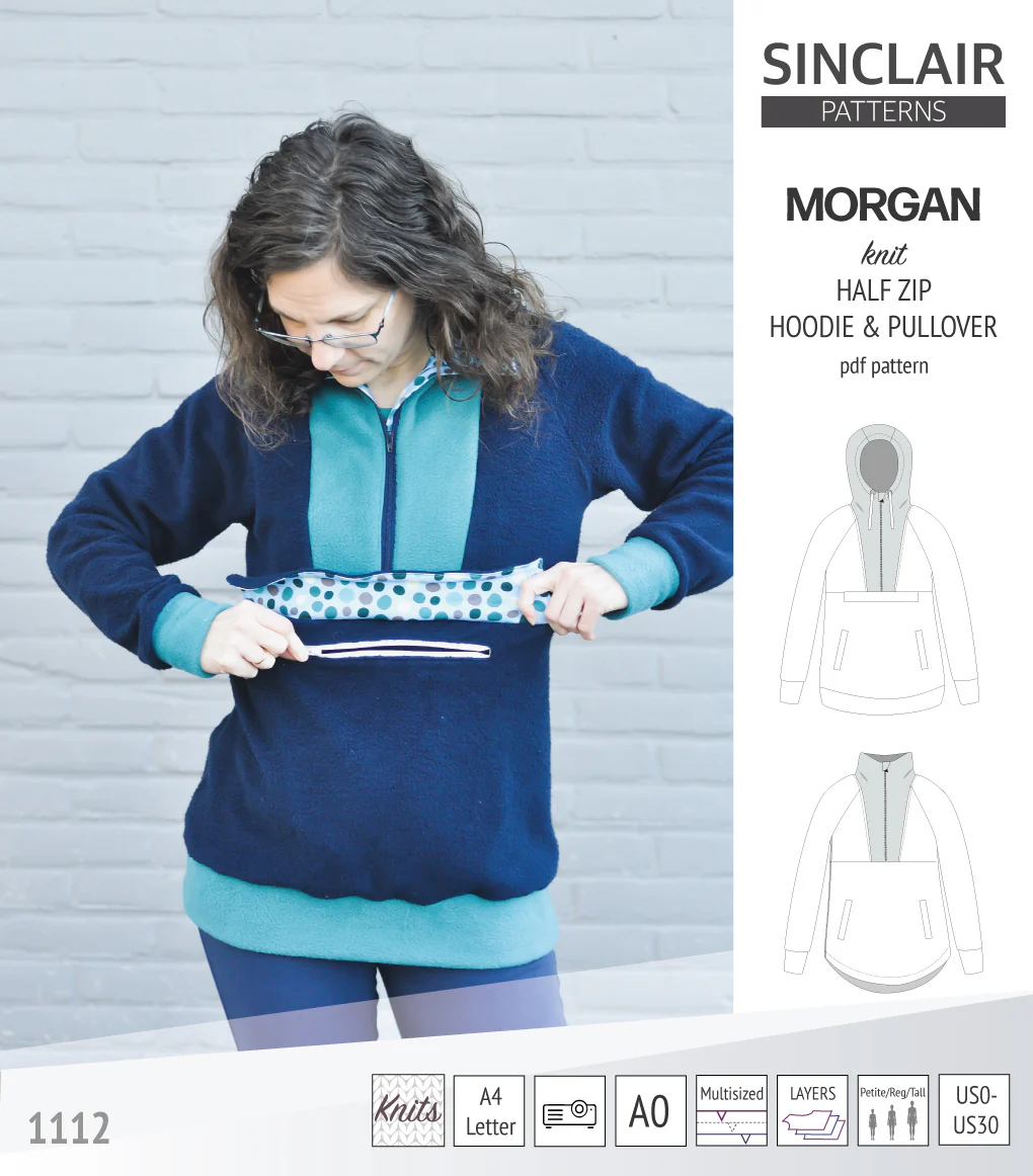 Morgan half zip pullover and hoodie (PDF) - Image 19