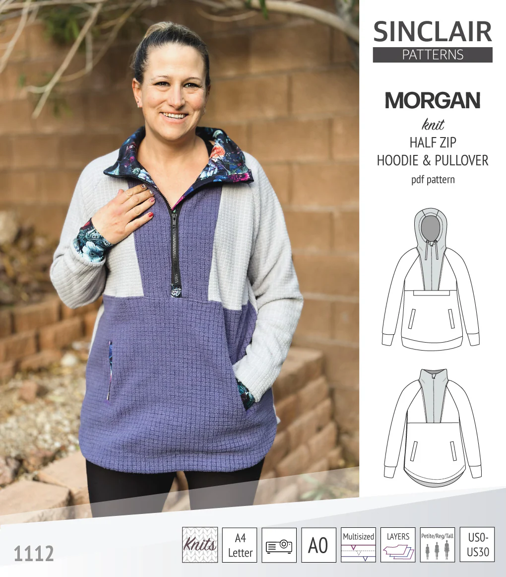 Morgan half zip pullover and hoodie (PDF) - Image 27