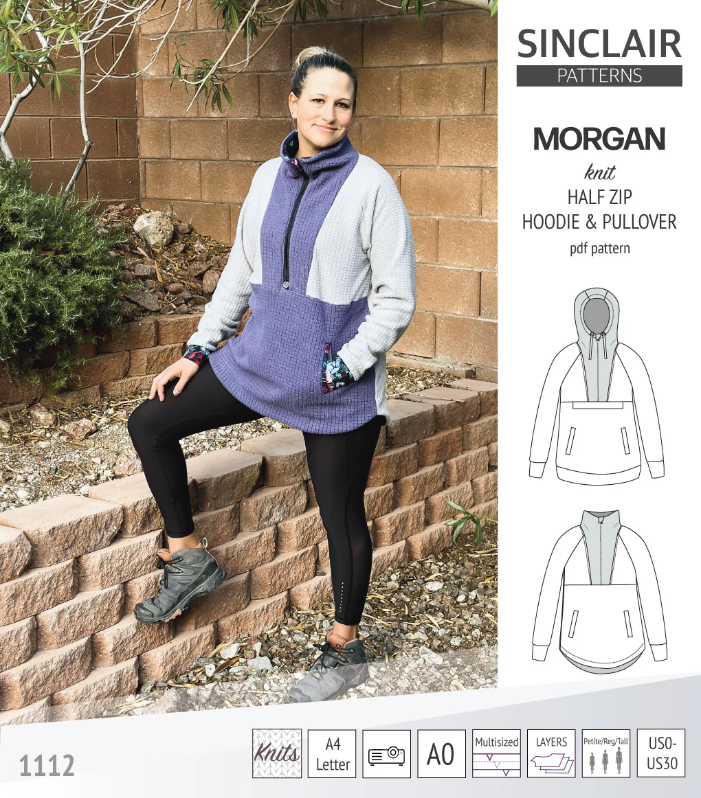 Morgan half zip pullover and hoodie (PDF) - Image 28