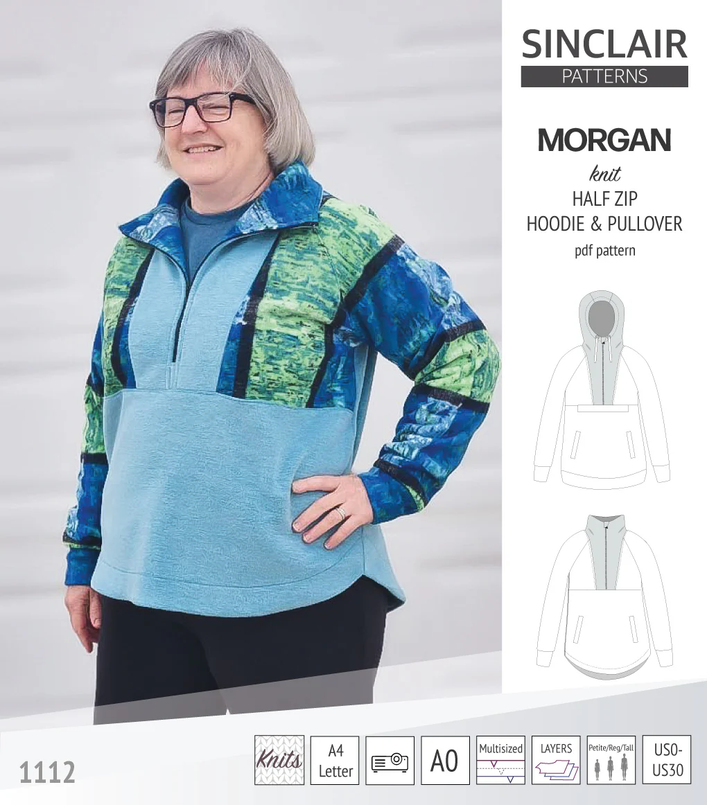 Morgan half zip pullover and hoodie (PDF) - Image 34