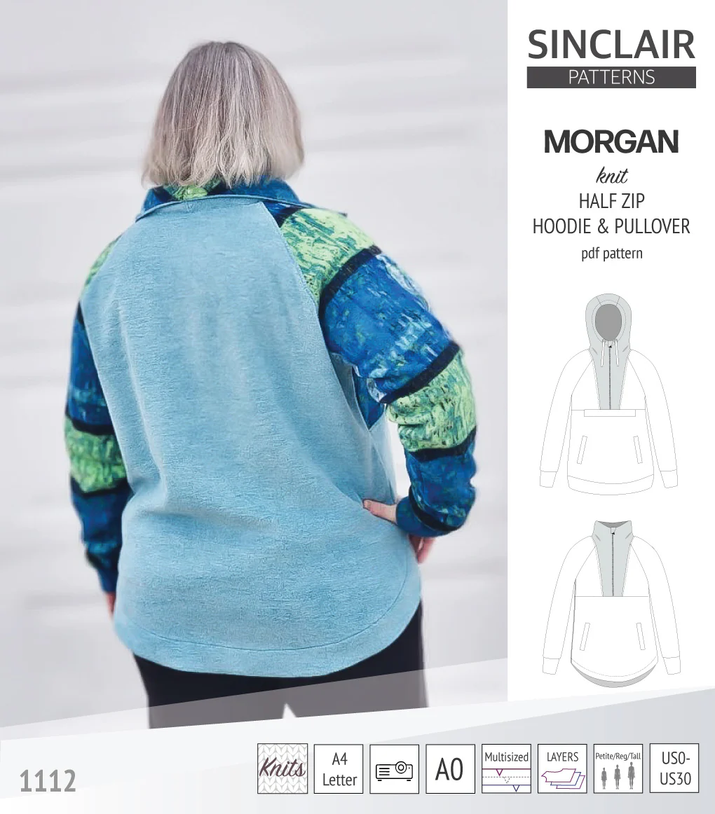 Morgan half zip pullover and hoodie (PDF) - Image 35
