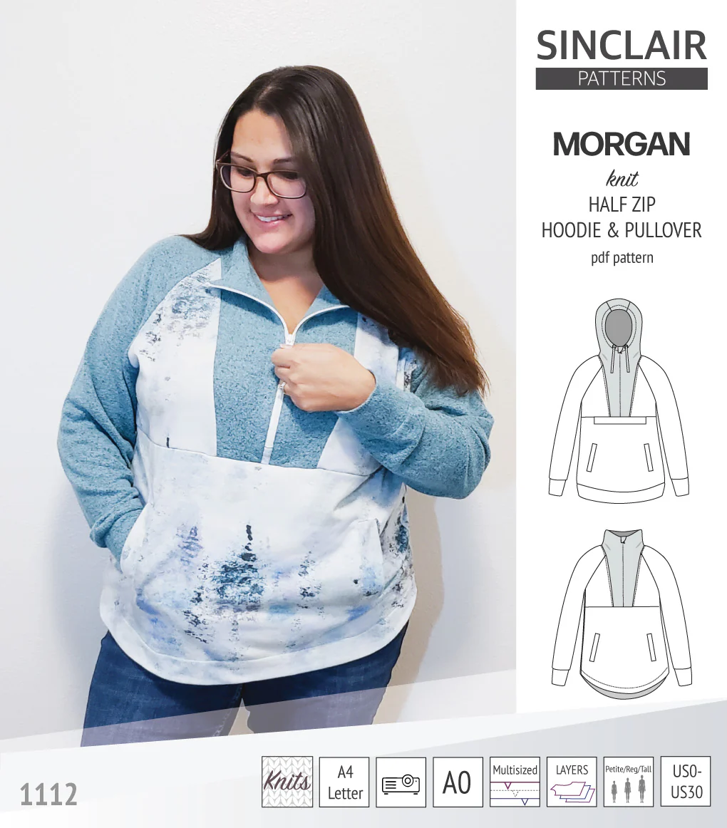 Morgan half zip pullover and hoodie (PDF) - Image 36