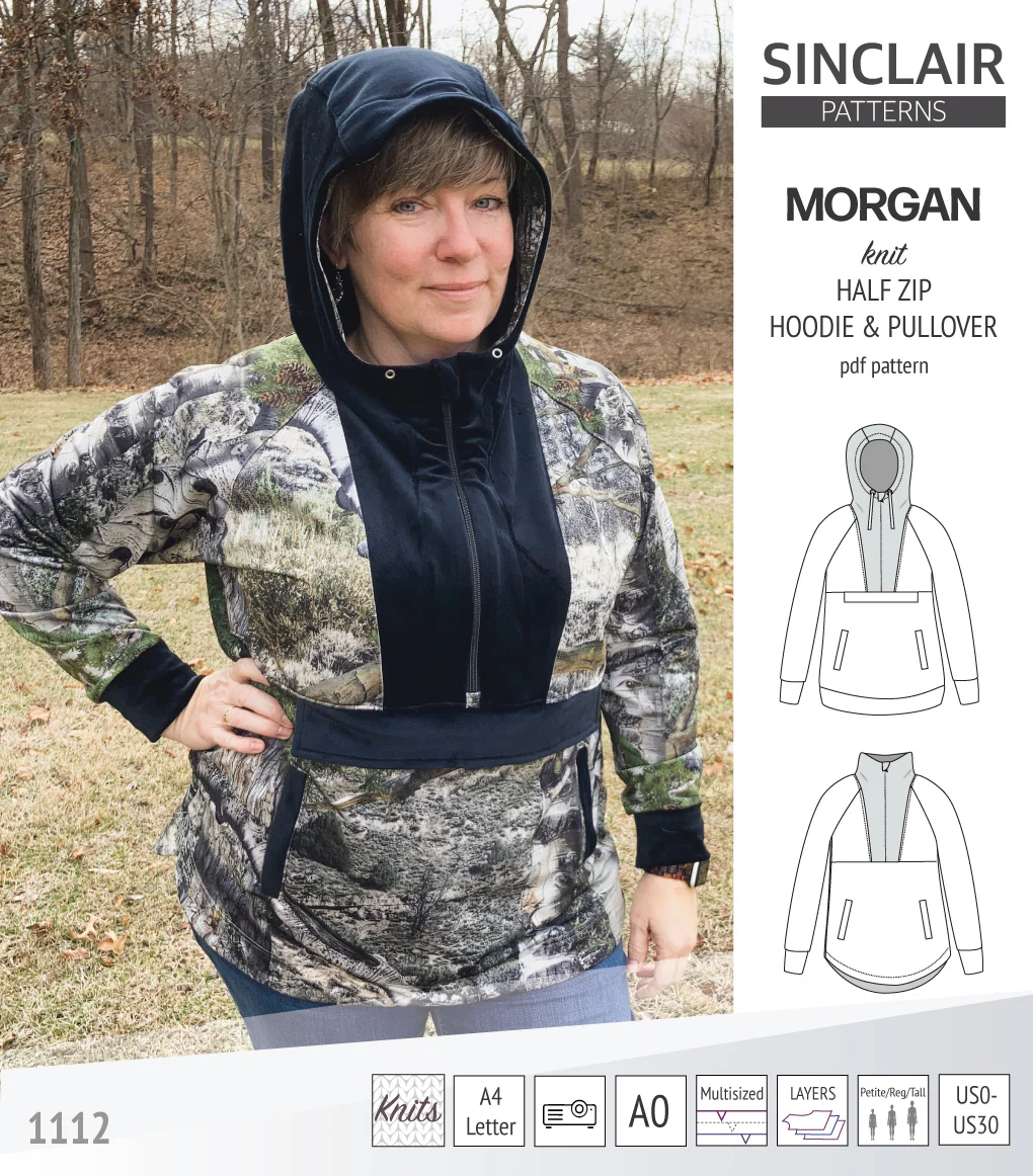 Morgan half zip pullover and hoodie (PDF) - Image 37