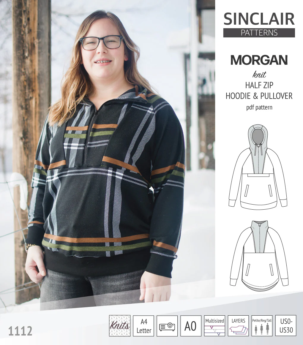 Morgan half zip pullover and hoodie (PDF) - Image 38