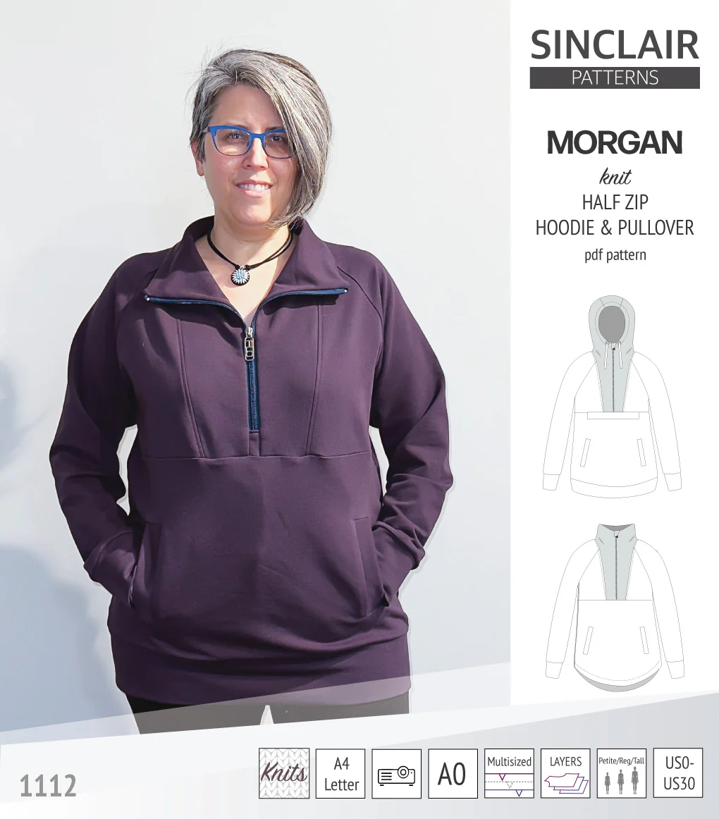 Morgan half zip pullover and hoodie (PDF) - Image 39