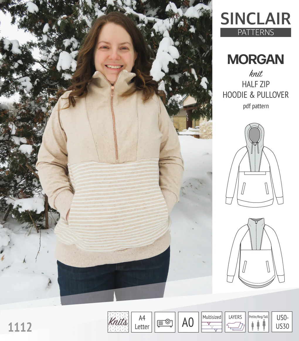 Morgan half zip pullover and hoodie (PDF) - Image 40