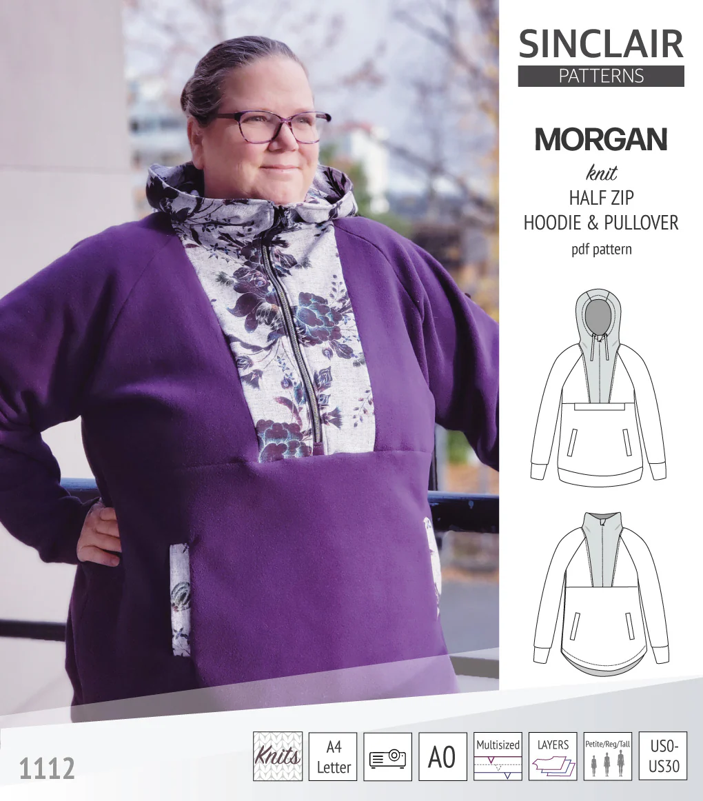 Morgan half zip pullover and hoodie (PDF) - Image 41